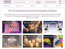 Tablet Screenshot of eventswholesale.com